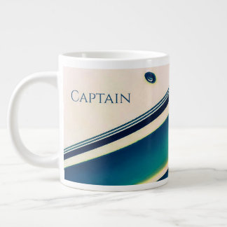 Taza De Café Gigante Resumen del barco en el Mug de la Especialidad Azu