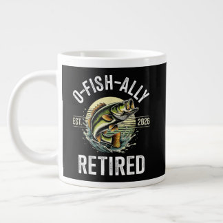 Taza De Café Gigante Retirado O-Fish-Ally 2026 Pescador Pesca