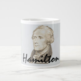 Taza De Café Gigante Retrato clásico de Alexander Hamilton