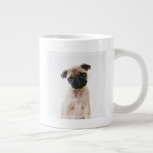 Taza De Café Gigante Retrato de Baby Pug
