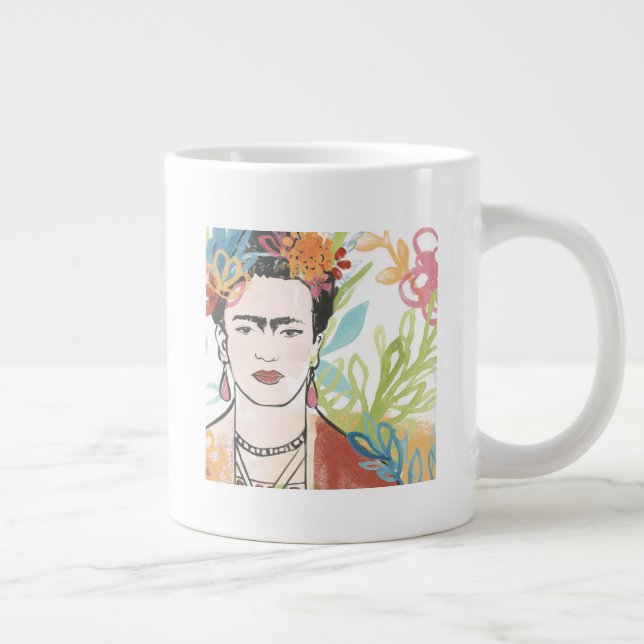 Taza De Café Gigante Retrato de Frida Kahlo (Derecha)