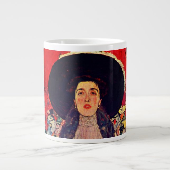 Taza De Café Gigante Retrato de Gustav Klimt de Adele Bloch-Bauer II (Frente)
