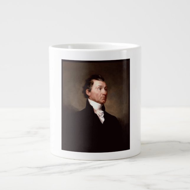 Taza De Café Gigante Retrato de James Monroe, primer presidente norteam (Frente)