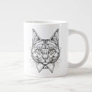 Taza De Café Gigante Retrato de Maine Coon