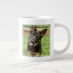 Taza De Café Gigante Retrato de un pastor alemán