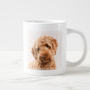 Taza De Café Gigante Retrato Goldendoodle Studio