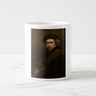 Taza De Café Gigante Retrato propio de Rembrandt: pintor holandés de la