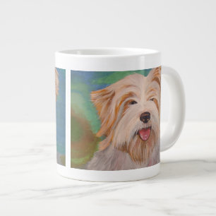 Taza De Café Gigante Retrato Terrier Mascota arte de perro