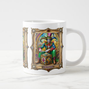 Taza De Café Gigante Retratos de Mardi Gras Realm - El viajero del tiem