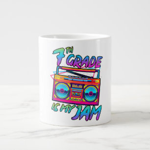 Taza De Café Gigante Retro 80s 7º Grado Es Mi Pasión De Regreso a la Es
