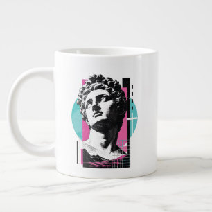 Taza De Café Gigante Retro Brutalista Jesús Estatua Griega Colosenses 2