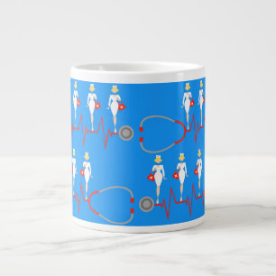 Taza De Café Gigante Retro Nurse Mug