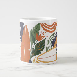 Taza De Café Gigante Retro Surf Club