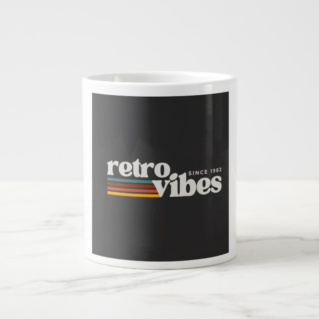 Taza De Café Gigante retro vibes  (Frente)
