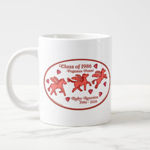 Taza De Café Gigante Reunión de Rubí de Pegasus Posse