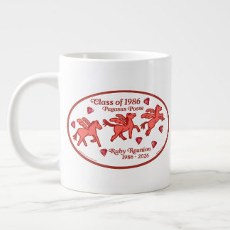 Taza De Café Gigante Reunión de Rubí de Pegasus Posse