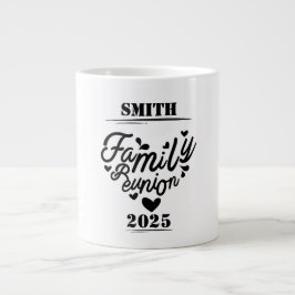 Taza De Café Gigante Reunión familiar de [Apellido] - [Año]