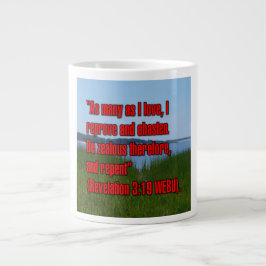 Taza De Café Gigante Revelación 3:19 WEBU Mug