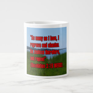 Taza De Café Gigante Revelación 3:19 WEBU Mug