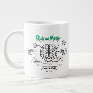 Taza De Café Gigante RICK AND MORTY™   Descargar el cerebro de copia de