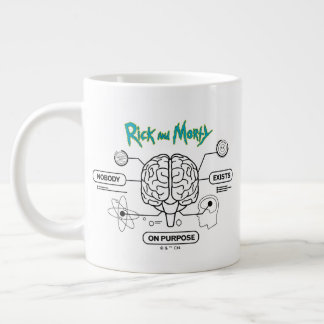 Taza De Café Gigante RICK AND MORTY™ | Descargar el cerebro de copia de