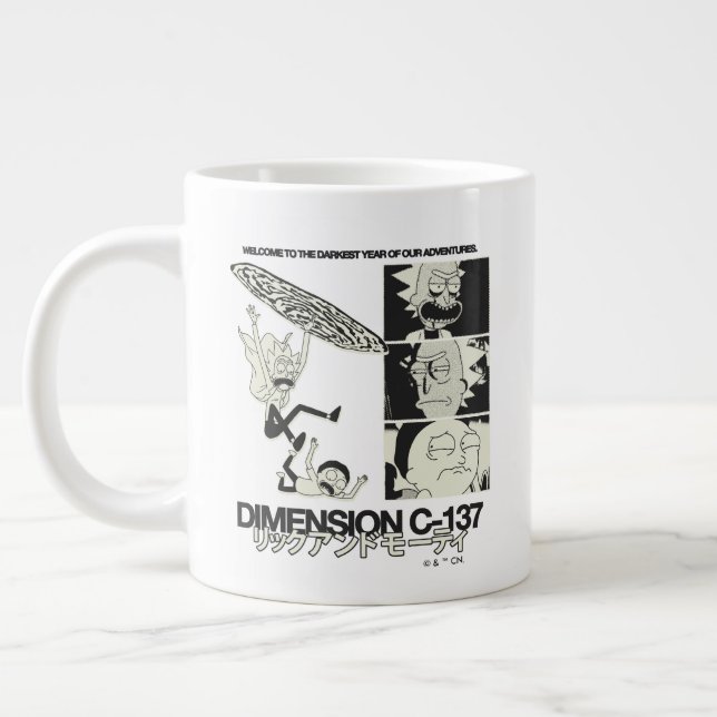 Taza De Café Gigante RICK AND MORTY™ | Dimensión C-137 (Izquierda)