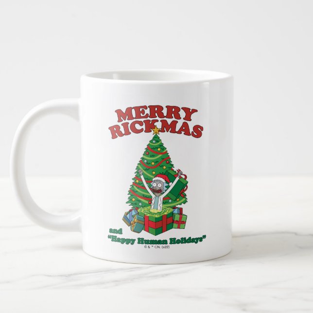 Taza De Café Gigante Rick y Morty | Portal Rick Merry Rickmas (Izquierda)