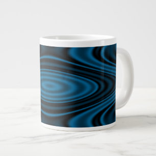Taza De Café Gigante Rings and Ripples Blue