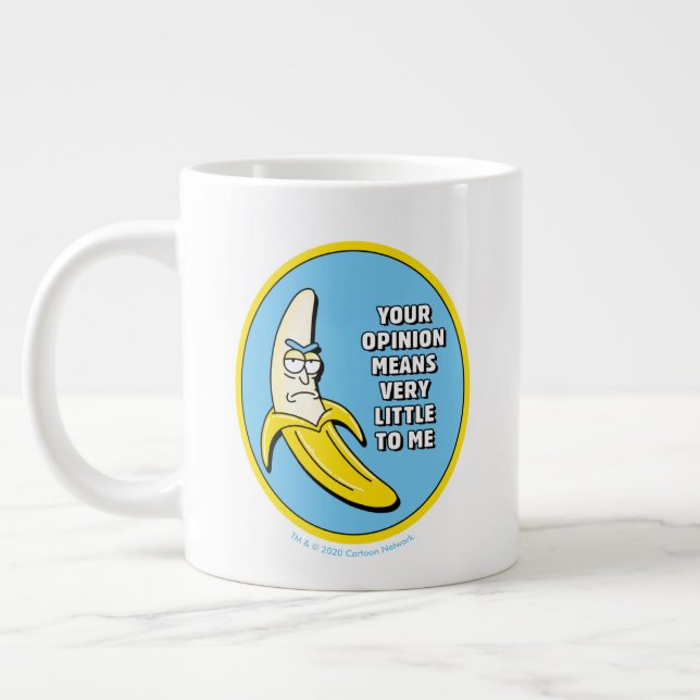 Taza De Café Gigante RIQUEZA Y MORTY™| Banana Rick Badge (Izquierda)