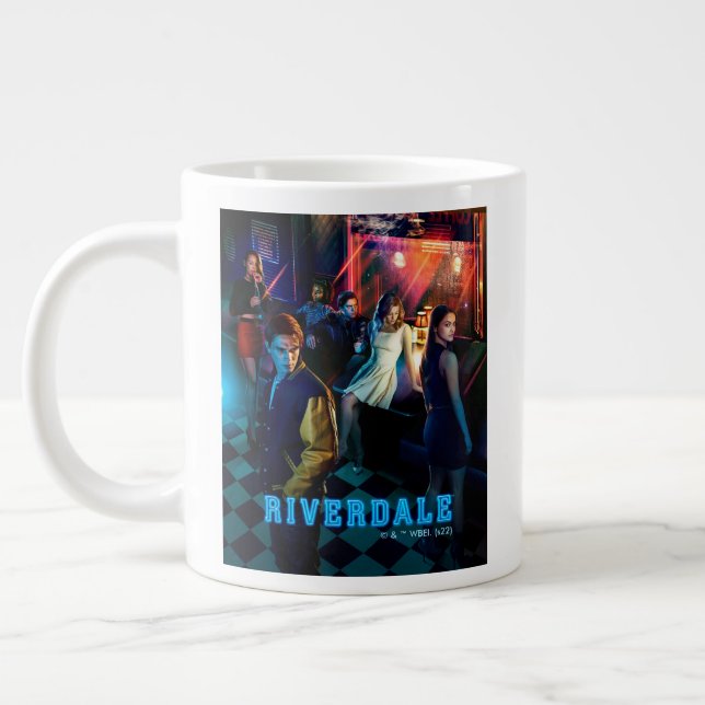 Taza De Café Gigante Riverdale dentro del Poster Diner del Pop (Izquierda)