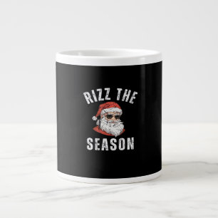 Taza De Café Gigante Rizz La Temporada Graciosa Santa Merry Rizzmas Riz