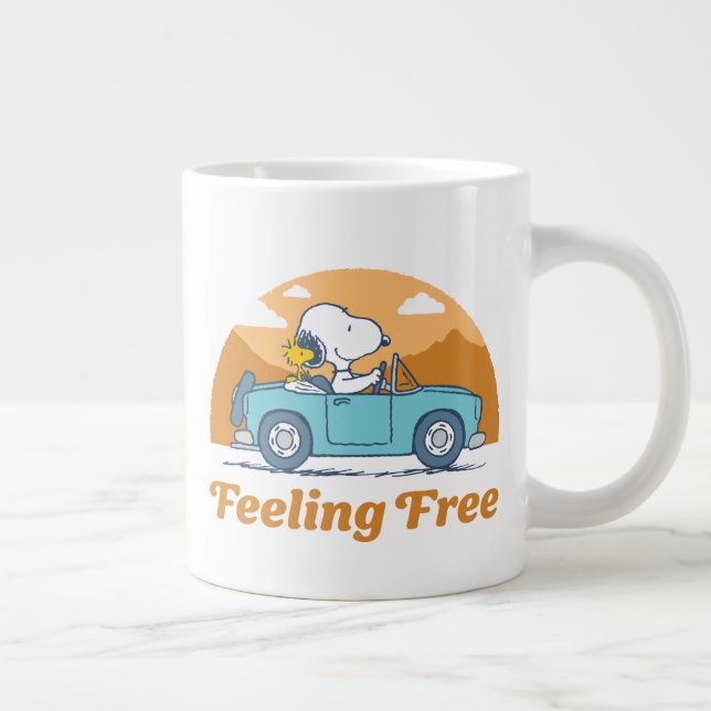 Taza De Café Gigante Road Trippin | Los cacahuetes se sienten libres (Derecha)