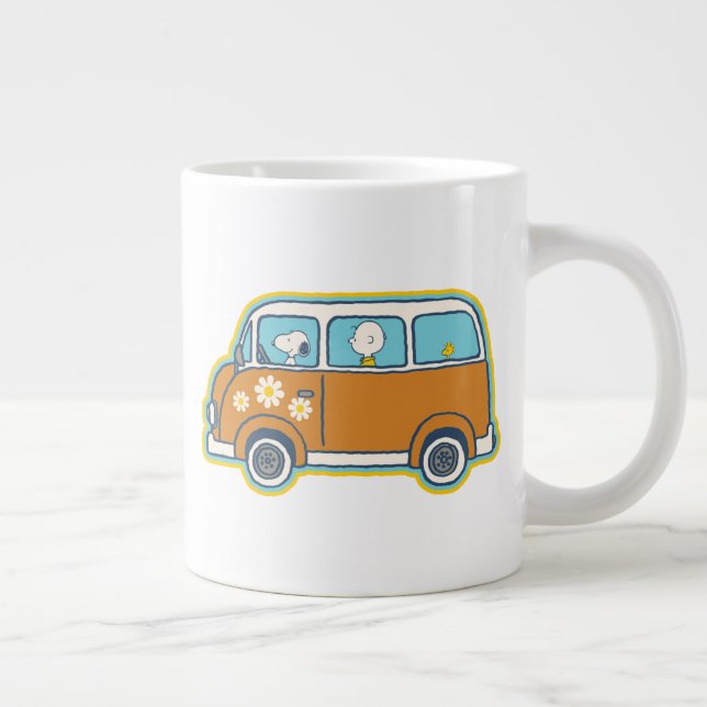 Taza De Café Gigante Road Trippin | Peanuts Road Trip Van (Derecha)