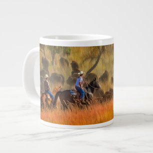 Taza De Café Gigante Rodeo del búfalo
