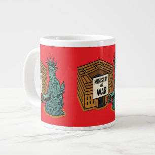 Taza De Café Gigante Rogando por la paz: Libertad frente al Ministerio