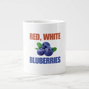Taza De Café Gigante Rojo, blanco y azul