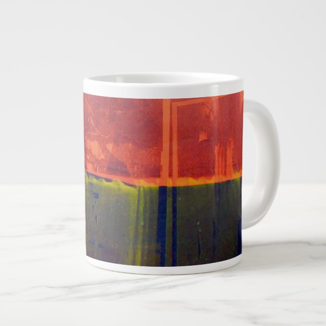 Taza De Café Gigante Rojo y azul (Derecha)
