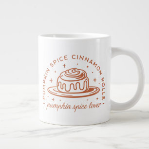 Taza De Café Gigante Rollos de canela de calabaza y especias