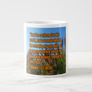 Taza De Café Gigante Romanos 12:2 WEBU Mug