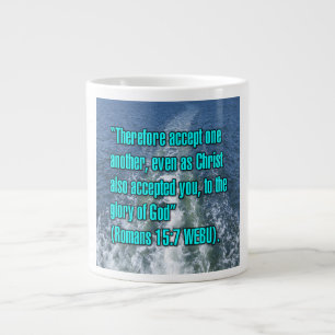 Taza De Café Gigante Romanos 15:7 WEBU Mug