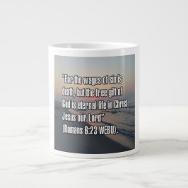 Taza De Café Gigante Romanos 6:23 WEBU Mug