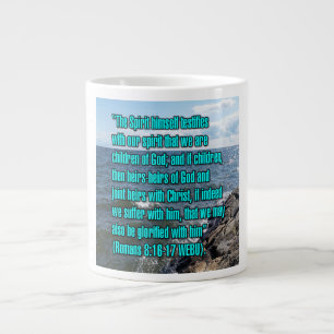 Taza De Café Gigante Romanos 8:16-17 WEBU Mug