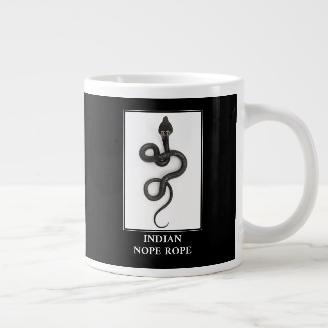 Taza De Café Gigante Rope indio - Peligro de serpiente Cobra (Derecha)