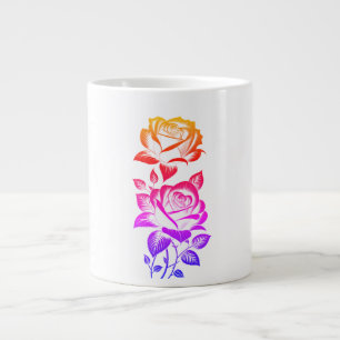 Taza De Café Gigante Rosa