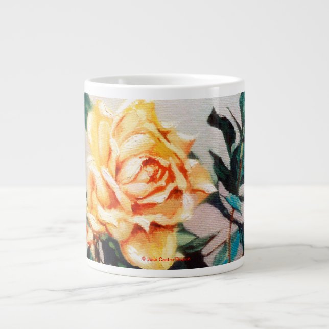 Taza De Café Gigante Rosa (Frente)
