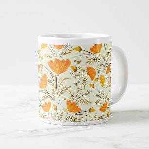 Taza De Café Gigante Rosa amarilla