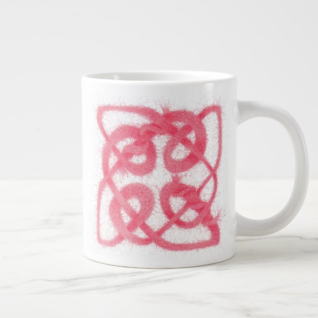 Taza De Café Gigante ROSA CELTIC KNOT Big Mug (Derecha)
