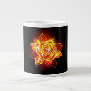 Taza De Café Gigante Rosa de incendios en auge