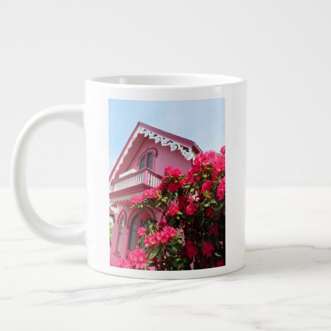 Taza De Café Gigante Rosa en rosa - Viñedo de Martha (Izquierda)