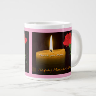 Taza De Café Gigante Rosa Roja del Día de la Madre